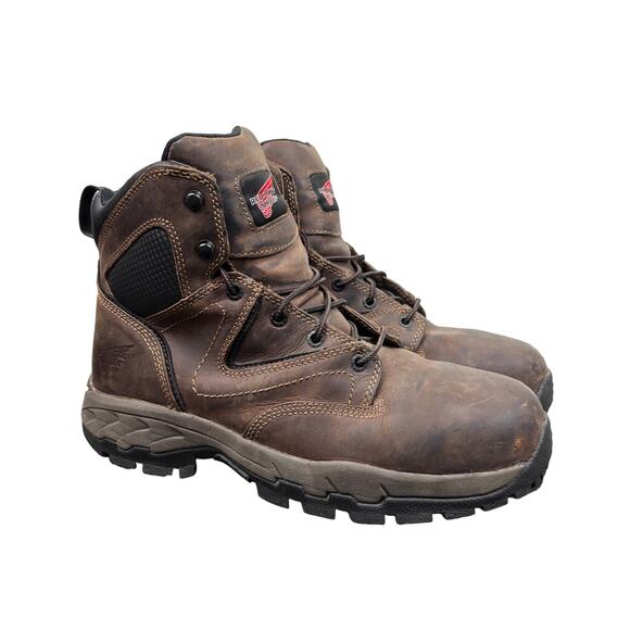 Red Wing 2205 6" Aluminum Safety Toe Lace Up Boots Men's 9 Workwear Hike - Picture 1 of 11